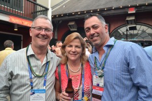 NSW adviser, Guy Mankey (L), shares a moment with his US colleagues